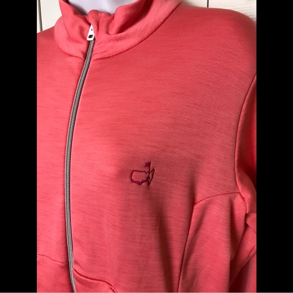 MASTERS Augusta Jacket Murray CL Coat Coral Pink Orange Golf Mid Layer Zip KJUS - Picture 2 of 10